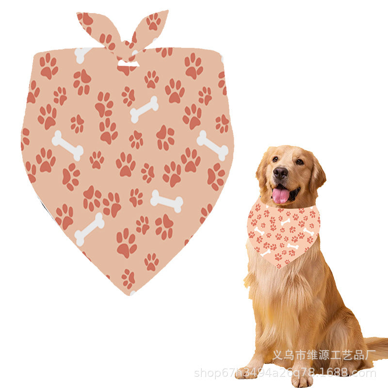 Triangle towel dog bib cat scarf