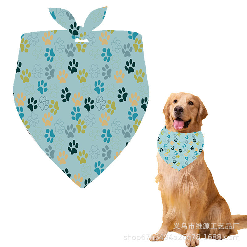 Triangle towel dog bib cat scarf