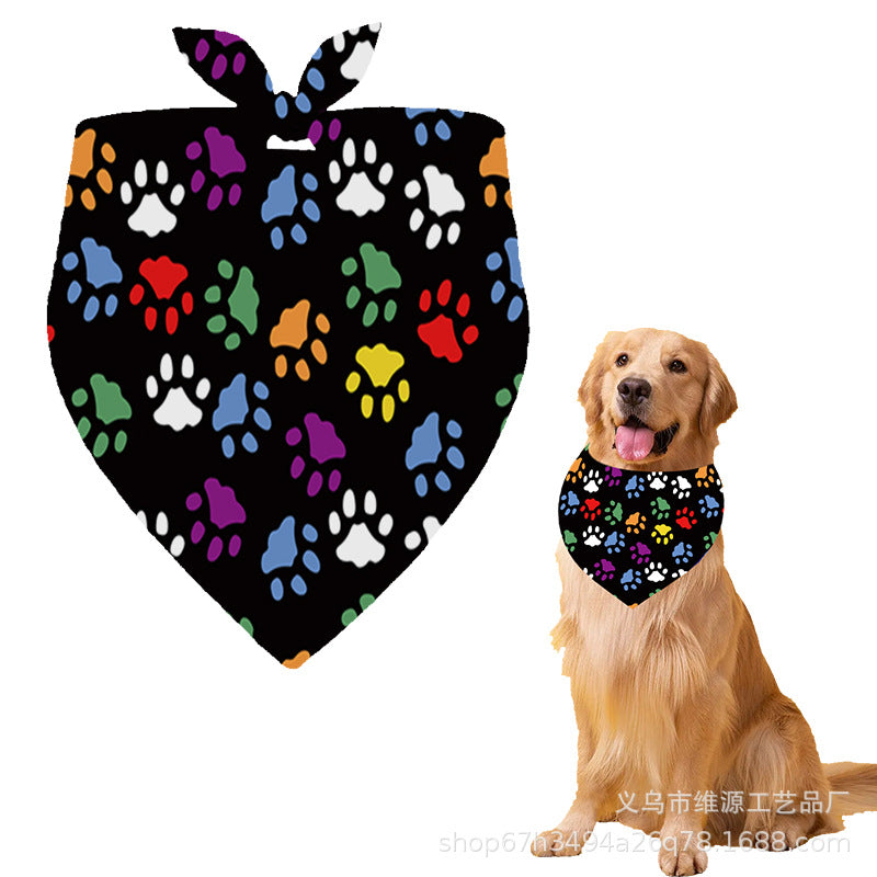 Triangle towel dog bib cat scarf