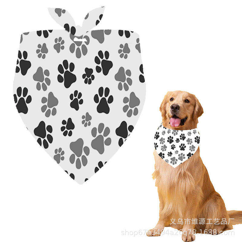 Triangle towel dog bib cat scarf